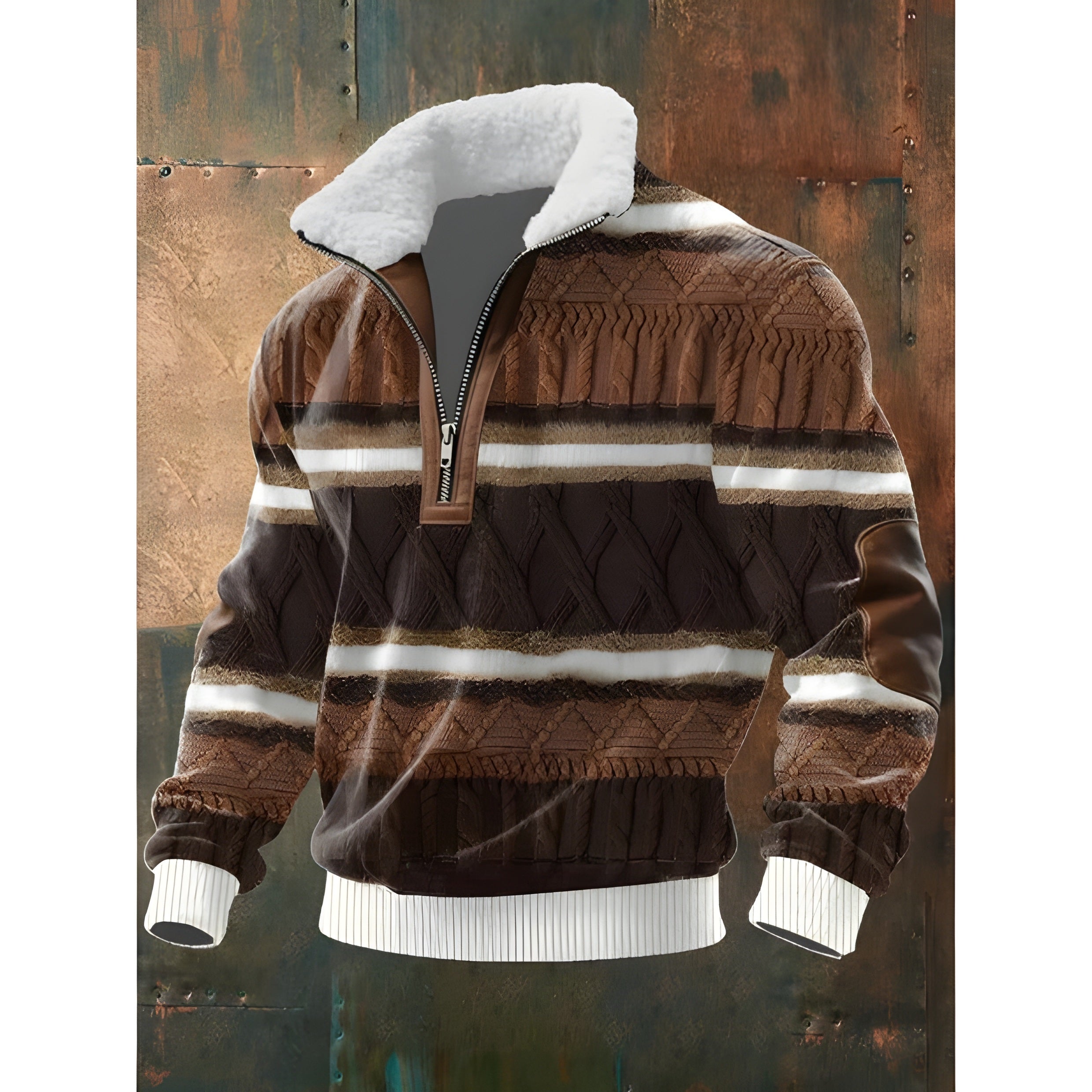 Brun/Blanc / 5XL