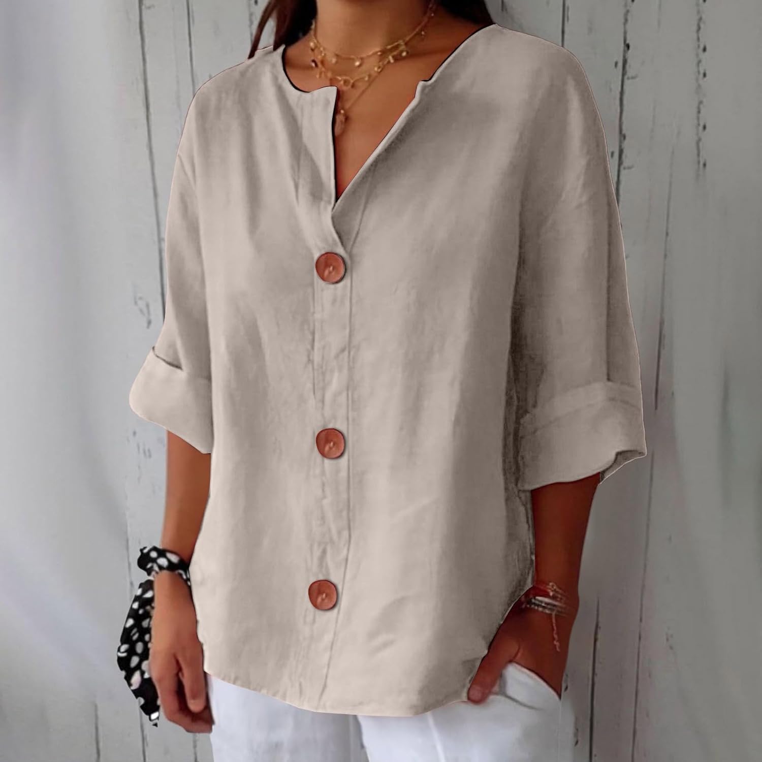 Beige / 5XL