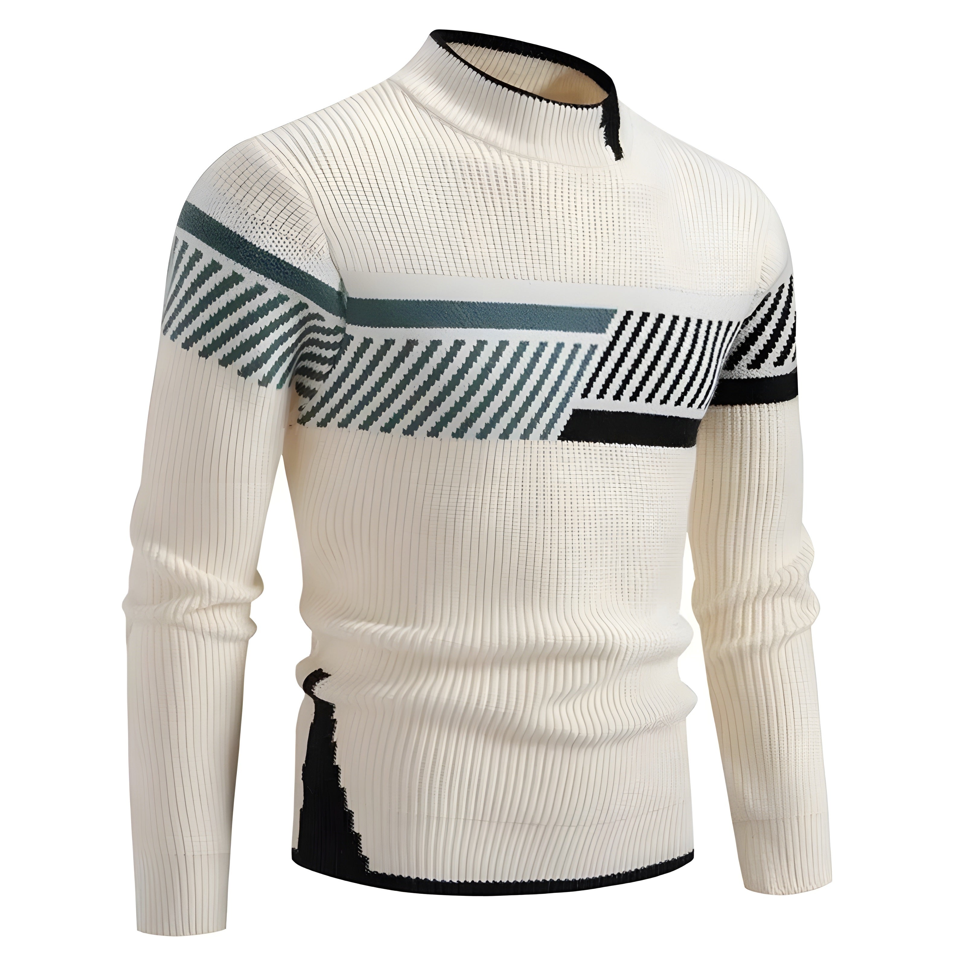 Beige à lignes / 5XL